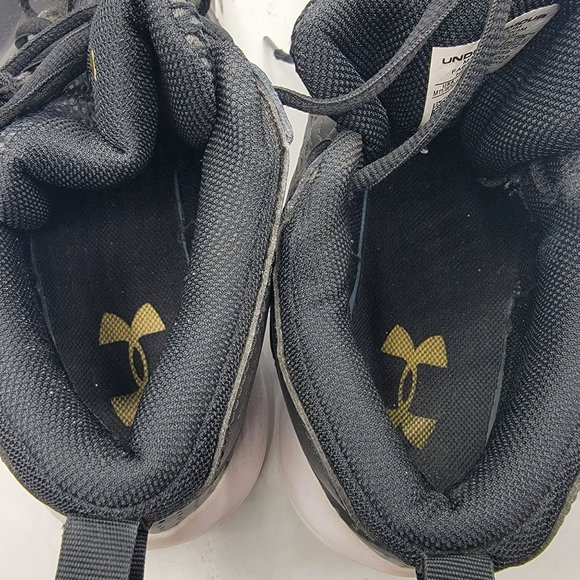 Under Armour Lockdown 5 Mens 11 Black Leather Basketball Shoes 3023949-003 main image 7